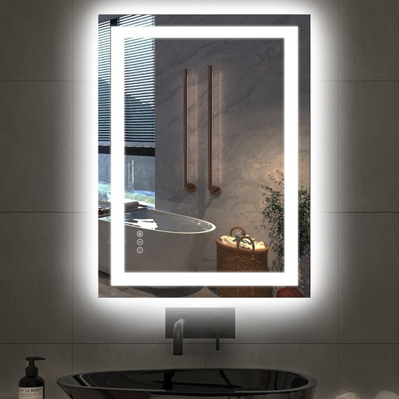 Wall-Mounted Vanity Mirror with LED Light | Modern Bathroom | New